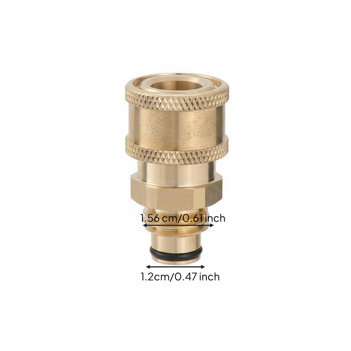Heavy Duty Male to 1/4 Inch Female Quick Connector Leak-Proof Seal Pressure Washer Quick Connect Adapter Car Wash Water Converter Ball-Lock Design for DIY Enthusiasts, Driveway Cleaning