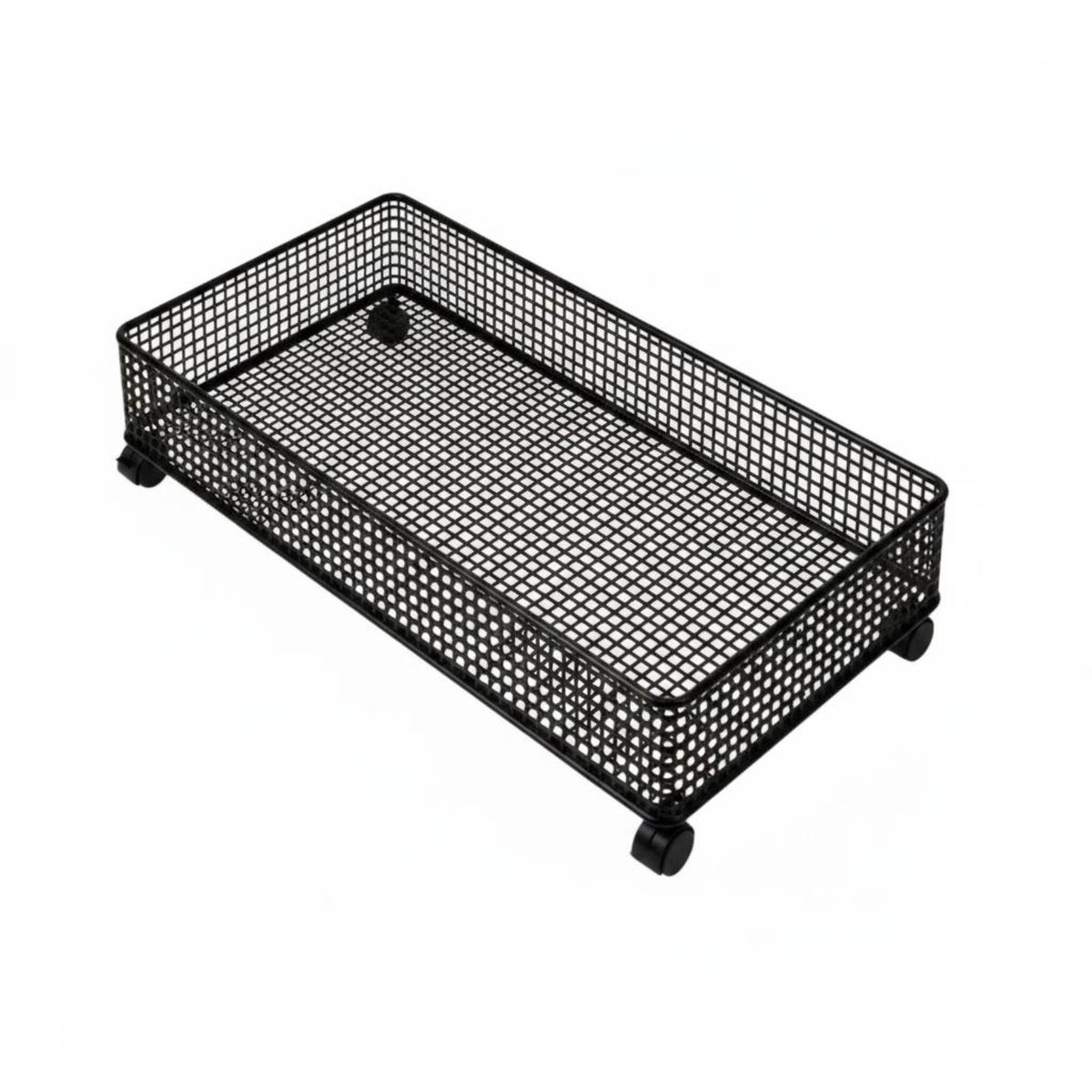 Movable Under Sofa Storage Storage Unit Space Saving Drawer Design Storage Basket Lockable Wheels Pull-out Basket Storage Unit Mesh Design for Children, Living Room