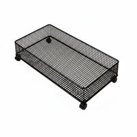 Movable Under Sofa Storage Storage Unit Space Saving Drawer Design Storage Basket Lockable Wheels Pull-out Basket Storage Unit Mesh Design for Children, Living Room