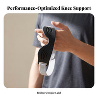 Vented Grooves Patella Knee Support Strap Patellar Tendon Strap Sports Patella Knee Support Compression Contoured Textured Finish for Climbing, Cycling, Running, Exercise