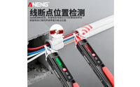 Transparent Sensor Tip Non-Non-Touch Voltage Tester Slim Non-Non-Touch Voltage Tester Side Clip Circuit Break-Point Tester Display Window for Electricians, Technicians