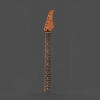 Side Dot Inlays Electric Guitar Neck Completed Headstock Rosewood Fretboard Neck Warm Tone Luthier Supply Rich Sustain for DIY Enthusiasts