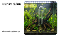 Glass Lily Pipe Improves Water Circulation Aquarium Inflow Pipe Crystal Clear Canister Strainer Tube for Planted Tanks, Freshwater Aquariums