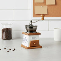 Manual Coffee Adjustable Grind Ceramic Burr Portable Hand Crank Coffee Mill for Travel, Outdoor, Camping