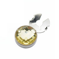Decorative Cuff Buttons Elegant Design Faceted Glass Button Cover Sparkling