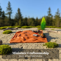Miniature Camping Set Photography Prop Camping Couple Miniature Scale Model Figures Collector's Item Tiny Scene Props