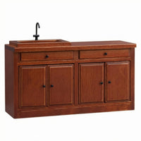 Dollhouse Kitchen Sink Cabinet Realistic Detail 1:12 Scale Sink Cabinet Drawer Storage