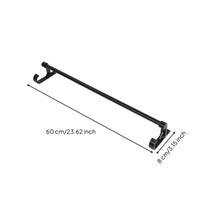 Wall-Mounted Hanging Rod Space Saving Hook Bracket Rod Heavy Duty for Bathroom