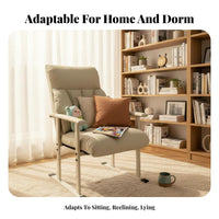 Reclining Function Highspine Recliner with Footrest Padded neckrest Ergonomic Lounger with Footrest reinforcement Computer Chair Adjustable Height for telecommuting Workers, "Big and Tall" Users, Dorm Room, Studying, Relaxation, Gaming Setup
