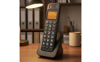 Large Buttons Digital Cordless Telephone Backlit Screen Cordless Home Phone Speaker Grille Charging Base Phone Internal Call for Older Adults, Seniors