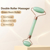 Facial Massage Roller with Face Sculpting Tool, Pink Crystal Gua Sha for Beauty Enthusiasts