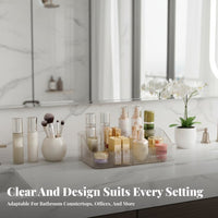 Multi-Compartment Makeup Box Elegant Design Cosmetic Organizer Large Capacity