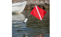 Weighted Base Diver down Flag Buoy Buoyant Diver down Flag High Visibility Floating Diving Marker Tear-Resistant-Resistant Material for Divers, Sea, Lake