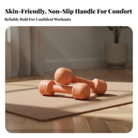 Anti-Slip Grip Adjustable Dumbbell Space Saving Adjustable Dumbbell Set Safety Lock Mechanism Selectable Weight Dumbbells Odorless Material for Women, Beginners