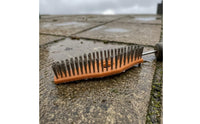 Orange Curved Base Grass Trimmer Cleaning Brush Sturdy Trimmer Head Brush Long-Lasting Steel Wire Heavy-Duty