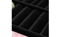 Brocade Jewelry Box Divided Tray Compartment Jewelry Box Metal Latches Storage Item