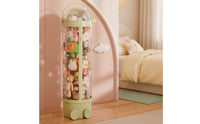 Stuffed Animal Storage Organizer Transparent Stuffed Animal Holder Toy Storage Bin with Zipper Sturdy for Children, Playroom