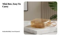 Multi-Compartment Box Portable Medication Container Compact for Gym, Patients