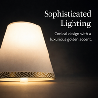 Textile Lampshade with Gold Trim for Ceiling Lights and Pendant Lamps, Shade for Table and Floor Modern for Bedrooms