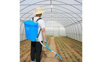 Manual Backpack Soil Amendment Applicator Portable Backpack Soil Amendment Applicator Knapsack Topdressing Tool Adjustable Flow