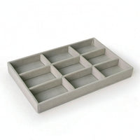 Slimline Jewelry Display Tray Stackable Velvet Jewelry Tray Safeguarding Sturdy for Collectors, Showcases