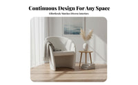 Nordic design Curved Armchair Light Luxury Single Sofa Minimalist Design Lounge Chair Soft Upholstery for Cafe Owners, Interior Designers, Office Workers, Reception Area, Bedroom, literary corner