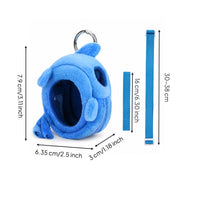 Soft Fabric Pouch with Strap Portable Toy Case with Adjustable Strap for Children, on the Move Play, Travel