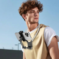 Stable Clamp First-Person Filming Mount Articulated Arm Neck-Mounted Support Bracket