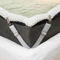 2 Pieces Bed Sheet Strap Long-Lasting Mattress Pad Gripper Firm for Home Bedding