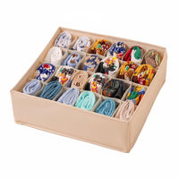 3 Pieces Underwear Compartment Organizer Foldable Multicompartment Storage Container