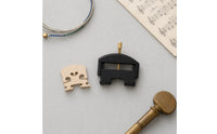 Fiber-Reinforced Violin String Lifter with Brass Screw Adjustable Violin String Lifter Serrated Bridge Replacement Tool Quick to Mount for Luthiers, Violinists
