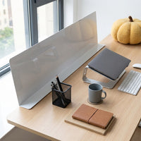 L-Shaped Divider PVC Desk Baffle Partition, 1.8mm Thick Desk Guard for Home Office Workspace, 90 Degree Wall Corner Edge Trim
