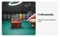 1/64 Scale Tool Cabinet Realistic Detail Model Repair Shop Tool Rack Improves Displays 1:64 Garage Accessories Set for Hobbyists