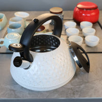 Tea Kettle with Whistling Spout Induction Compatible Tea Kettle with Whistle Stovetop for Kitchen