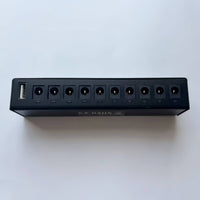 Guitar Pedalboard Power Module Supply Compact Pedalboard Power Module Supply with USB Port Low-Noise for Guitarists