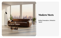 Overstuffed Sectional Sofa Italian Inspired Living Room Furniture Stylish Design Couch for Homeowners, Families, Lounging, Movie evenings, Showroom