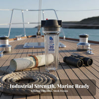5 & 20 Micron Filtration Yacht Water Producer Filter 316L Stainless Steel Option Seawater Pre-Filter Module for Boat Owners, Sailors, Yachts, Sailboats