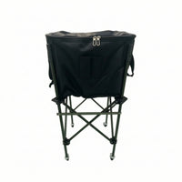 Portable Folding Ball Cart Foldable Ball Hopper Convenient Sports Equipment Heavy-Duty for Coaches