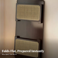 Foldable Design Folding Tatami Table Space-Saving Japanese Design Folding Table Portable Floor Desk Long-Lasting for Small Apartment Residents, Tea Enthusiasts, Bay Window, Balcony, Living Room, Home Office