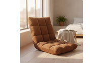 Floor Chair with Padded Backrest Low-Height Lazy Sofa Seat Sturdy Furniture Long-Lasting for Students, Tatami Room
