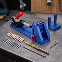 Adjustable Pocket Hole Jig Accurate Pocket Hole Jig with Clamp Long-Lasting Easy to Use for DIYers, Cabinet Making