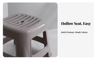 Hollowed-hollow Design Perforated Plastic Stool Non-Slip Footstool adaptable Household Utility sturdyDuty for Children, young children, Bathroom, Kitchen, Living Room, Bedroom