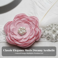 Crystal Tiara Hairband Photo Prop Baby Crown Headband Infant Flower Crown Cute Designs Elastic Princess Headband for Holidays