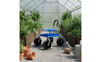 Garden Work Stool with Backrest Ergonomic Garden Seat with Wheels Heavy Duty for Gardeners, Gardening