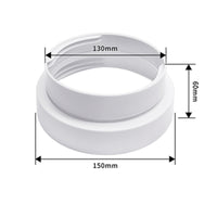 Stepped Portable Air Conditioner Exhaust Hose Adapter One-Piece 150mm to 130mm Duct Reducer Tight Seal Air Conditioner Exhaust Hose Adapter Wide Compatibility for Ventilation System