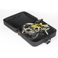 Foam Padded Folding Bike Case Wheeled Hard Shell Bike Case EVA Zippered for Transport