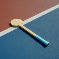 Flat-Headed Wooden Practice Paddle Long-Handle Wooden Training Paddle Non-Slip Sturdy for Beginners