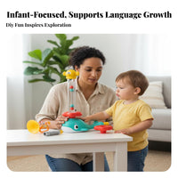 Oral Motor Training Toy Speech Development Aid Oral Motor Training Tool Set Infant Material Buoyant Ball Blower Toy for Home, Fun Time, Nursery