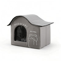 Textile Pet Shelter Padded Pet Cooling House Dog Kennel Indoor for Cats, Living Room, Bedroom