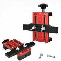 Adjustable Cabinet Handle Drilling Jig Aluminum Alloy Cabinet Door Positioning Jig Measurement Scale Threaded Knob